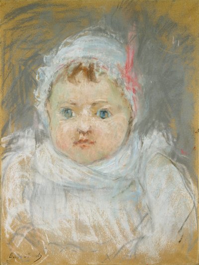 Blanche Pontillon als Baby, 1872 von Berthe Morisot